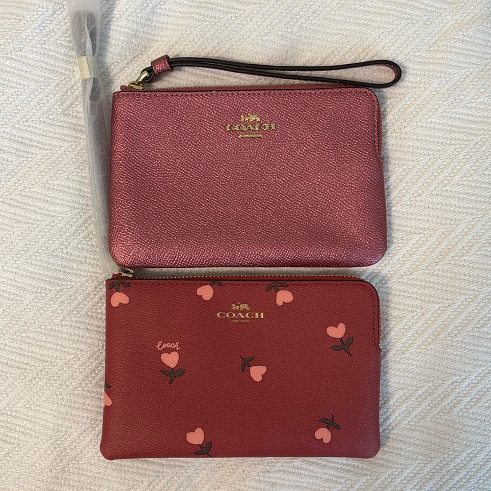 Pink coach wristlet bundle
